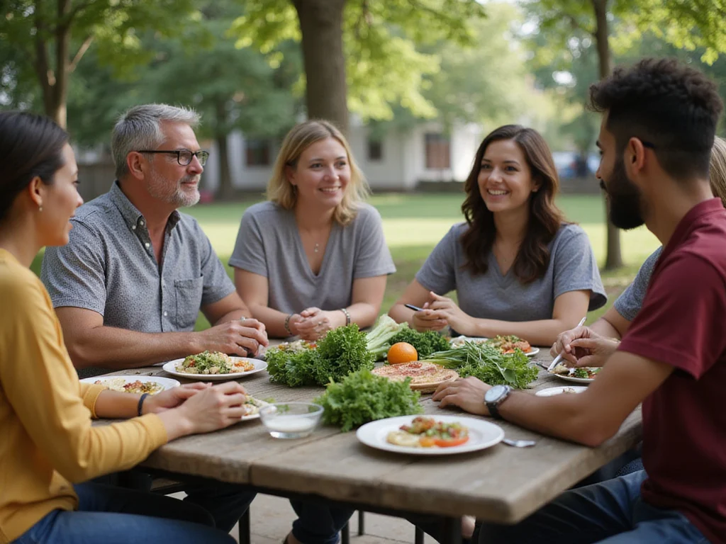 Group discussing benefits of למה טוב חומצה פולית in western setting