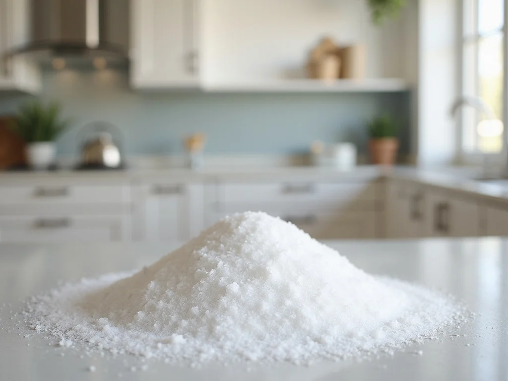Closeup of Epsom salt demonstrating its health benefits