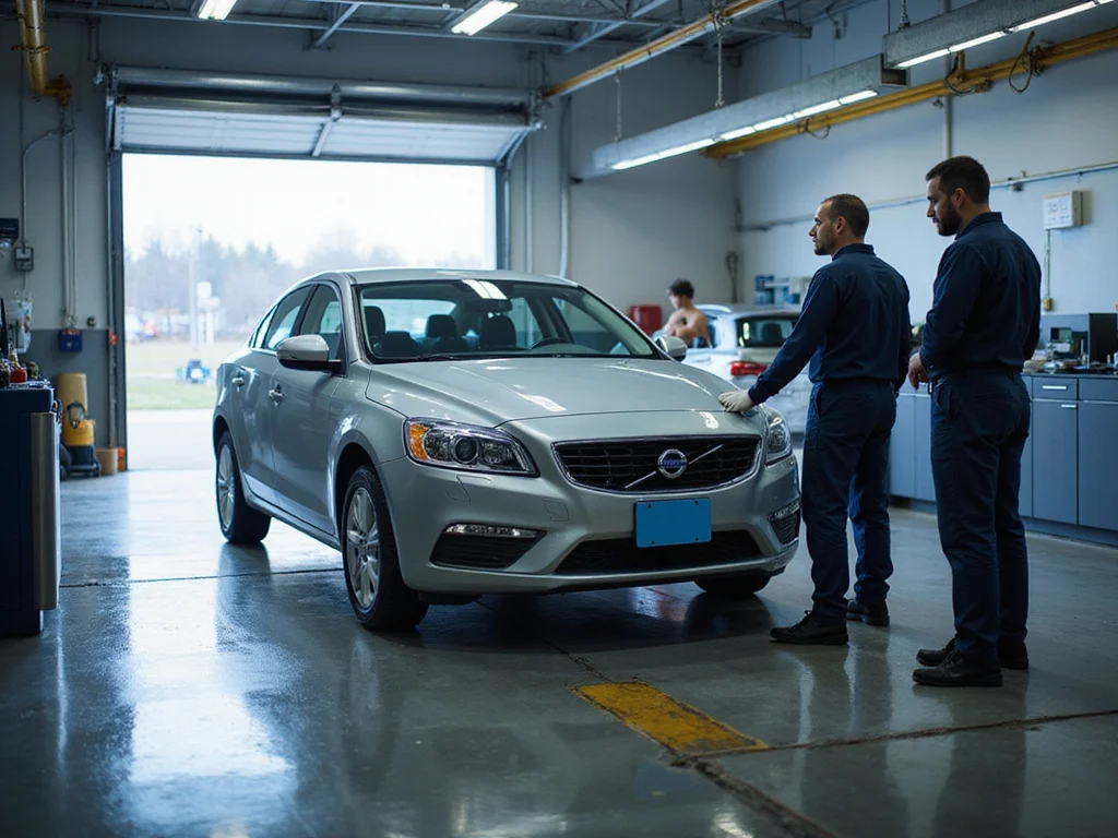 Technicians performing איפה עושים בדיקת מיגון לרכב in professional garage