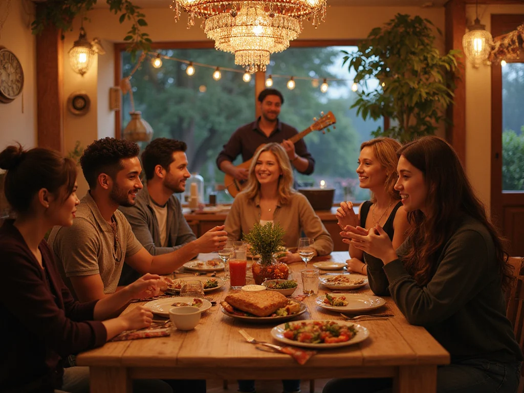 Multicultural celebration for למה חוגגים מימונה with festive decorations
