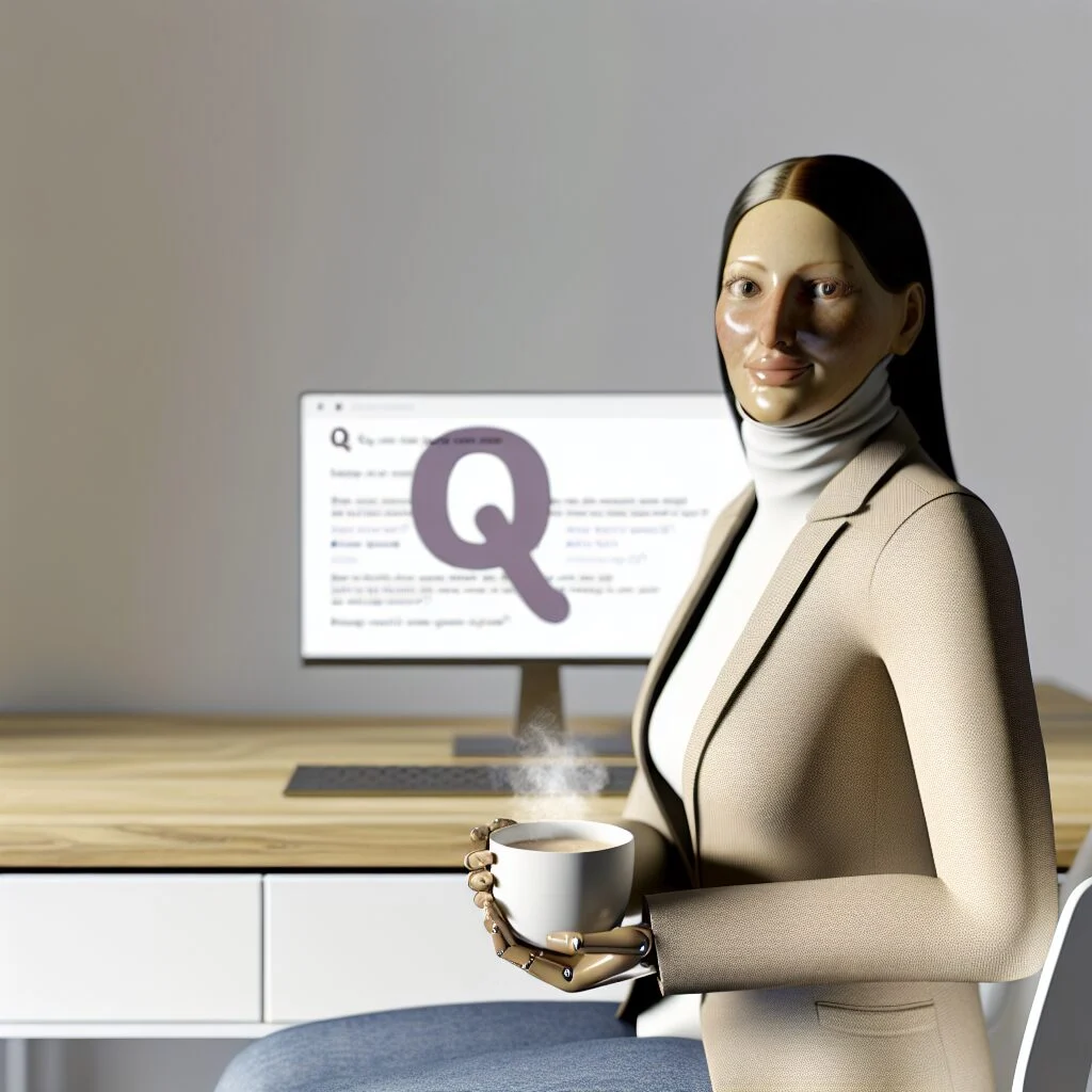 Mature adult using computer guide to relieve sore throat fast
