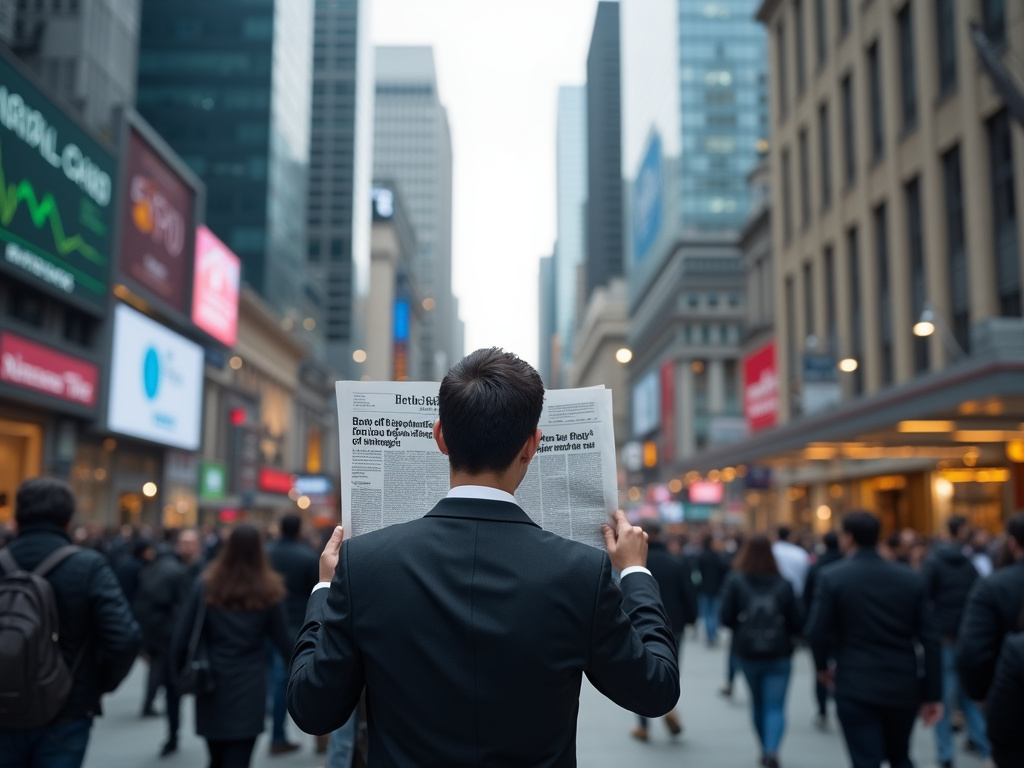 Busy financial district reflecting Bank of Israel's impact on market prices