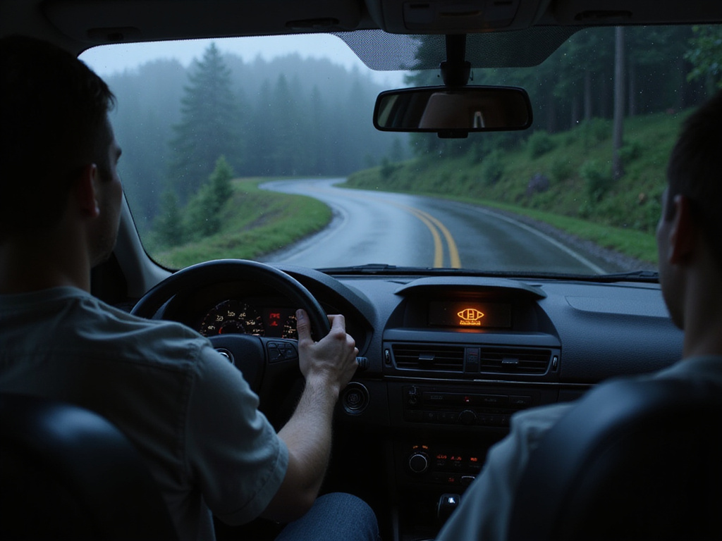 נהג מתמודד עם מצבי נהיגה מסוכנים בעזרת מערכת בקרת היציבות ESP