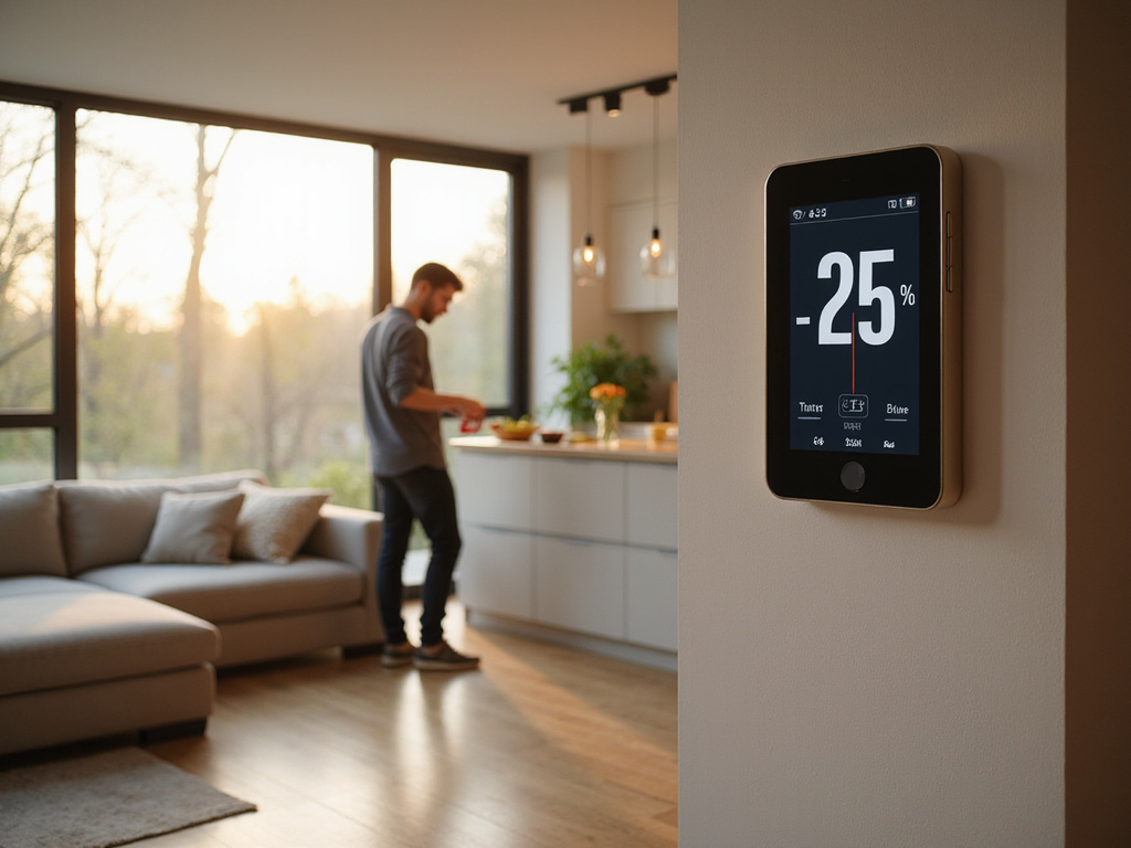 Modern cozy living room indicating optimal home temperature כמה מעלות היום