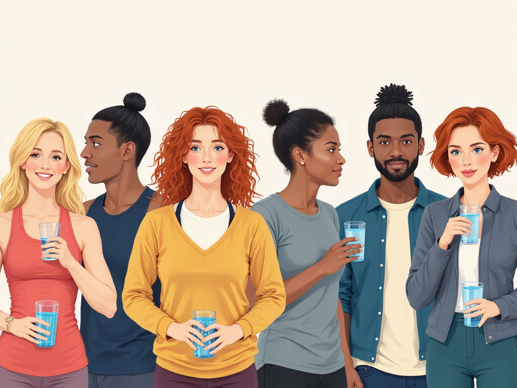 Diverse group promoting daily hydration habits in the USA and UK