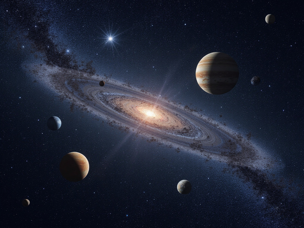 דינמי המציג את מספר כוכבי הלכת במערכת השמש