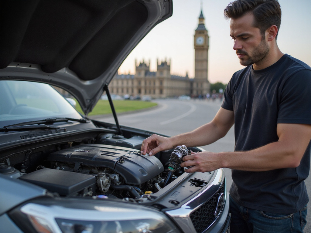 Man inspecting throttle body understanding car bulimia systems