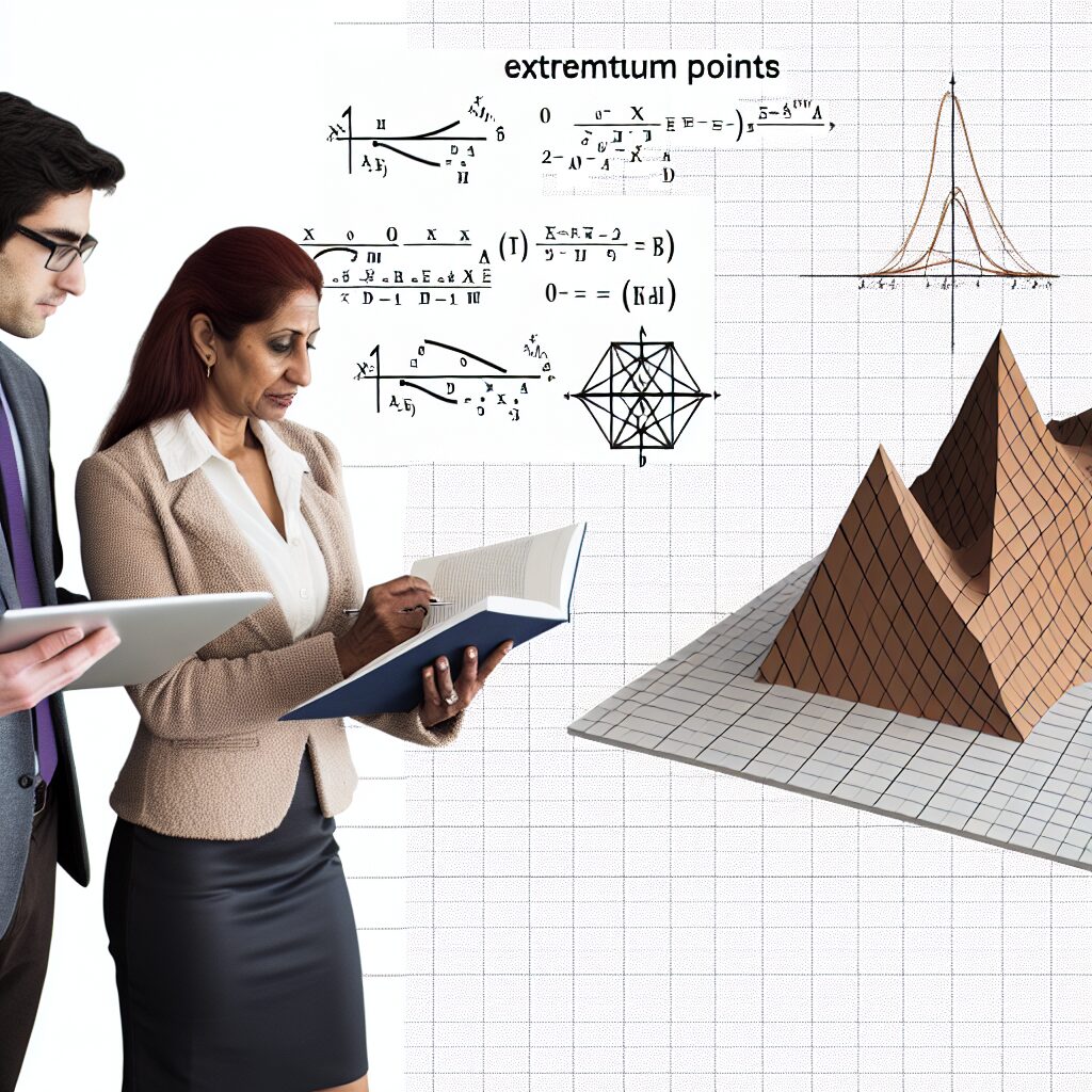 Finding extremum points of a function on a graph