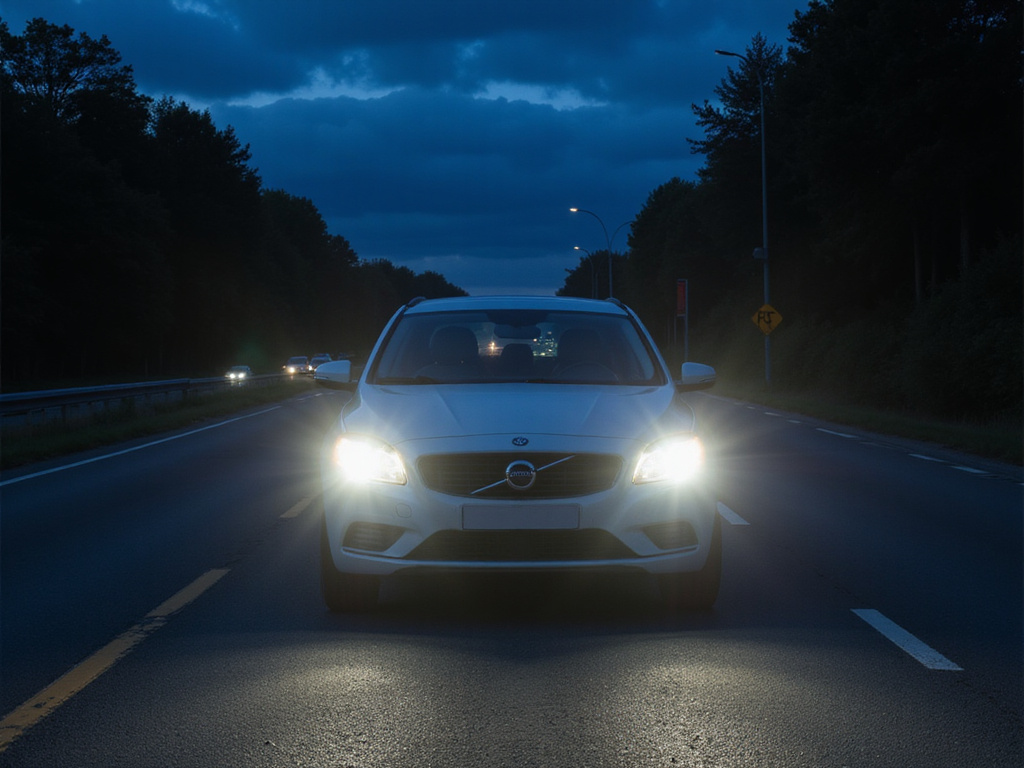 Innovative car headlights reducing high-glare during night drive