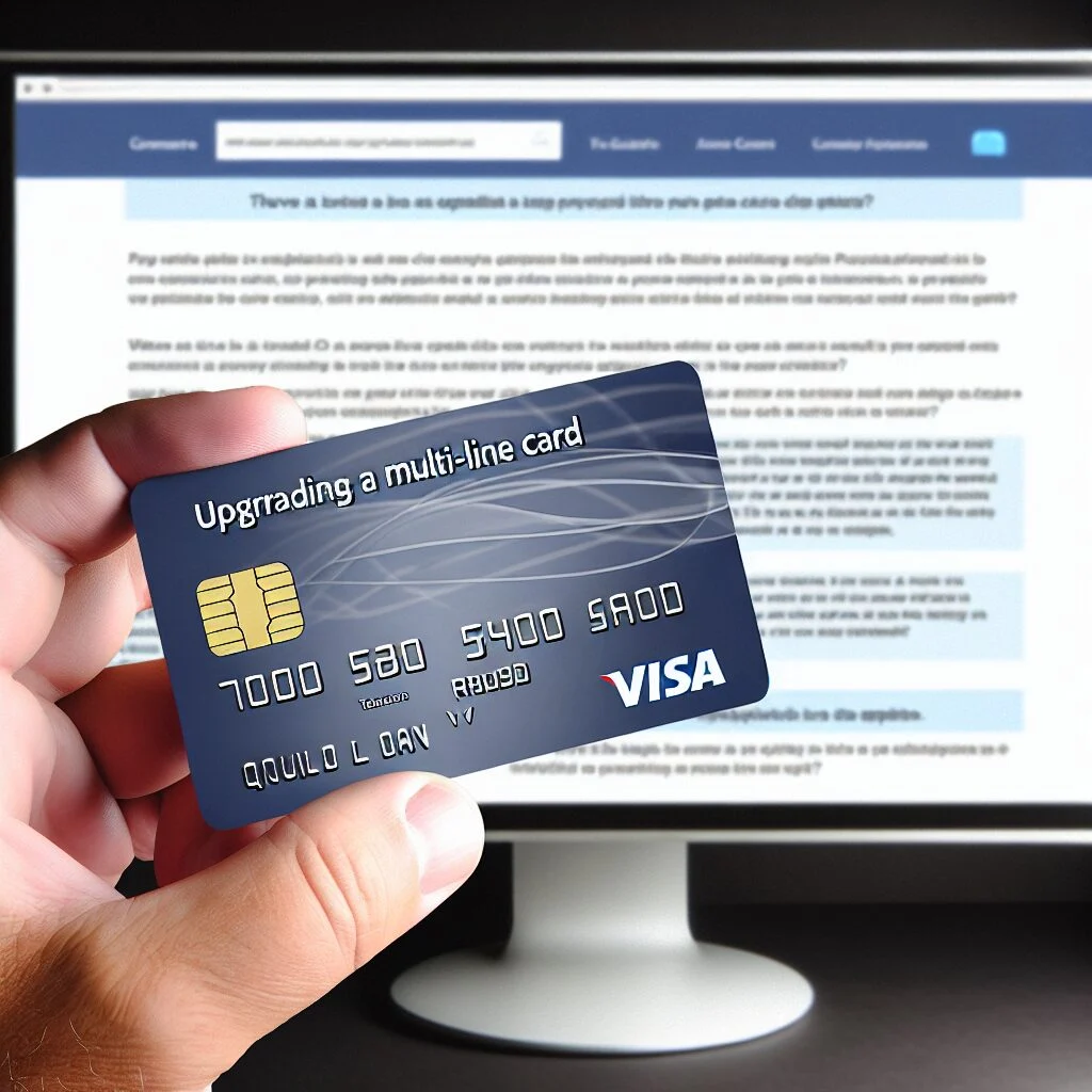 Adult upgrading rav-kav card using computer screen with Q&A page