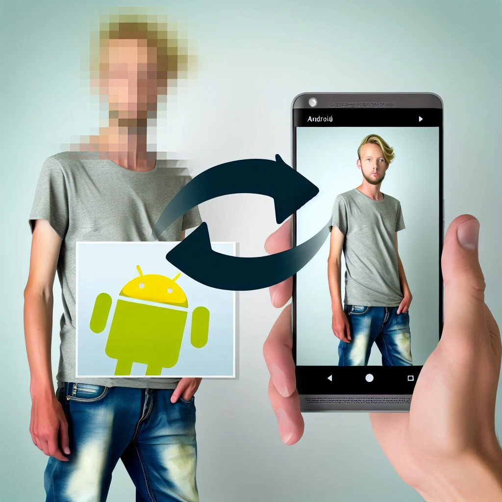 Demonstration of turning picture into sticker on Android phone