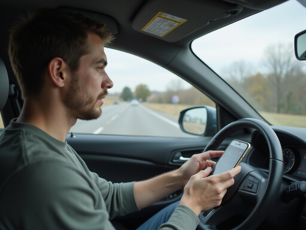 Influence of texting on driving speed depicted realistically