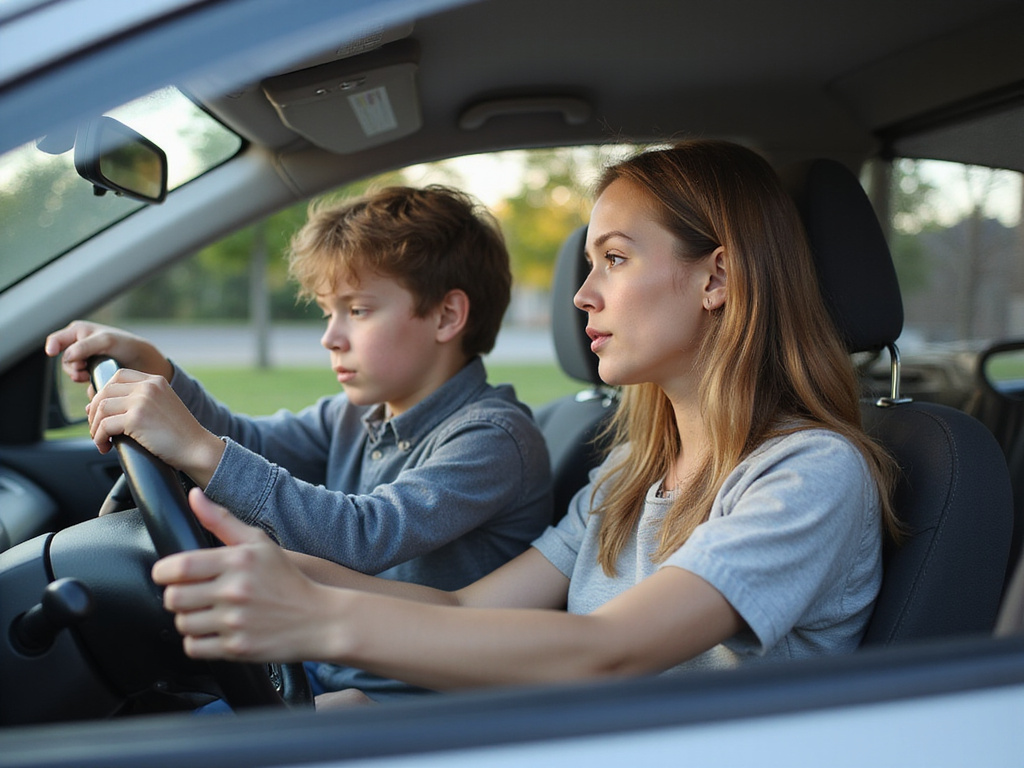 מתי אפשר להתחיל ללמוד נהיגה, נער במכונית מאמן