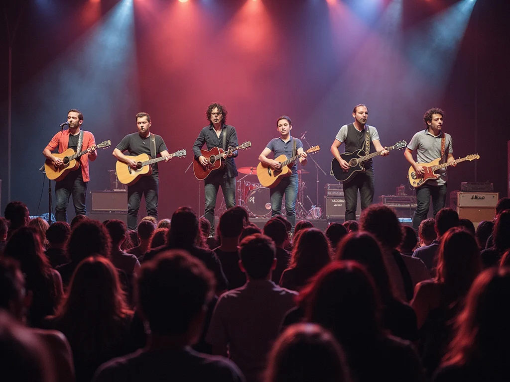Diverse crowd enjoying Israeli music concert with Mediterranean influence