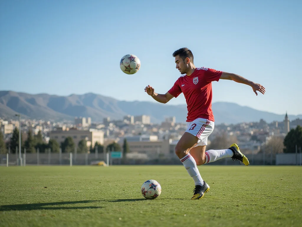 Omer Atzili playing soccer in Jerusalem stadium