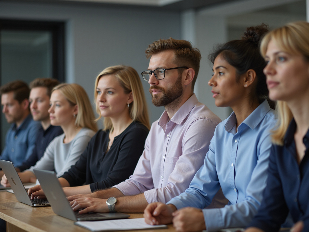 Diverse group discussing כמה נקודות יש לי in a digital seminar room