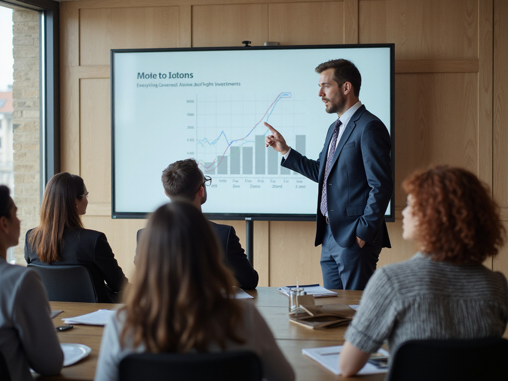 Man explaining NDLN in real estate investment seminar