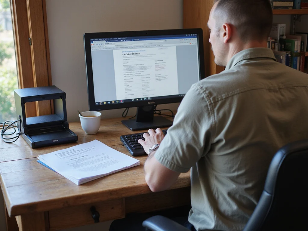 Man researching military draft notice on Q&A website
