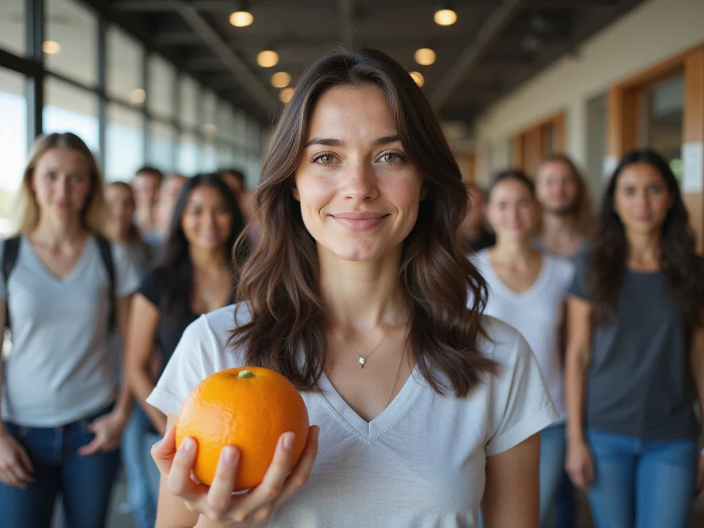 Individual holding orange symbolizing importance of Vitamin C