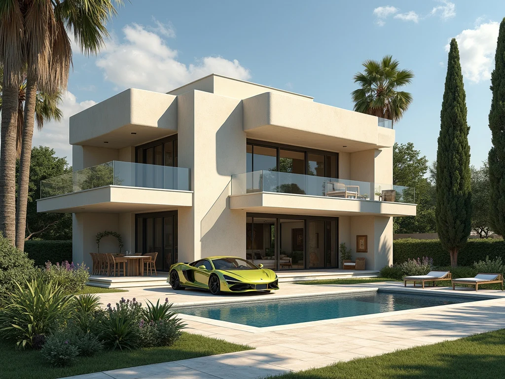 Luxurious villa representing Benjamin Netanyahu's residence in Caesarea