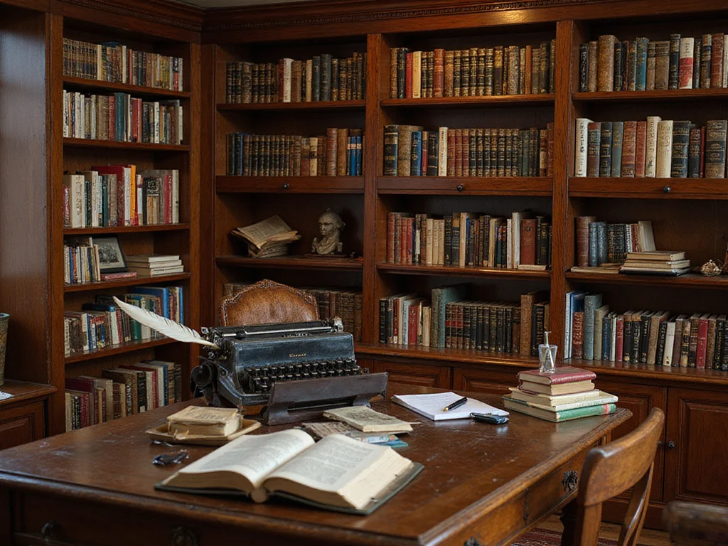 Study room where Rabbi Meir Eliyahu writes and studies