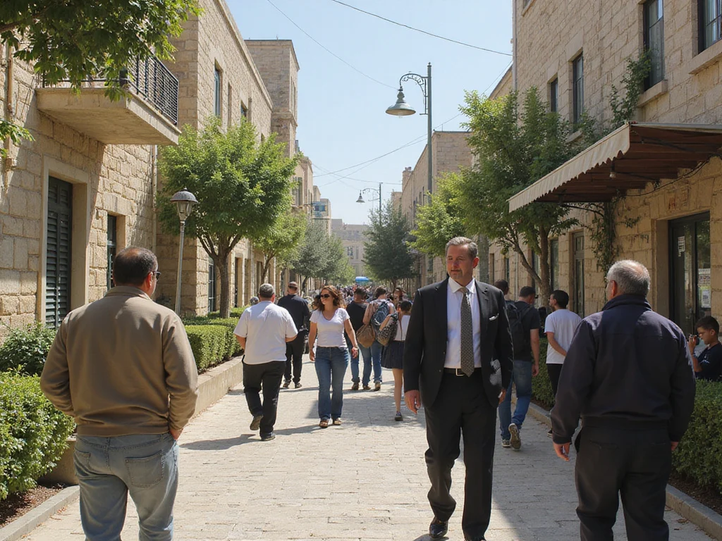 Everyday life scene in Baka, Jerusalem where Ron Dermer resides